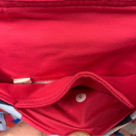 Lululemon size 6 red white blue pink leggings Patriotic USA America vivid yoga - Picture 5 of 6